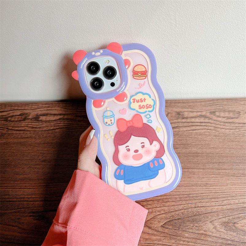 Soft Case Pelindung Motif Kartun Princess Monster Untuk iPhone 14 13 12 11 Pro Max X Xr Xs Max 7 8 6 6s Plus