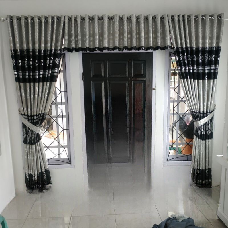 Gorden 1 SEt Poni Aksesoris Hiasan pintu Hordeng Jendela pintu samping Minimalis