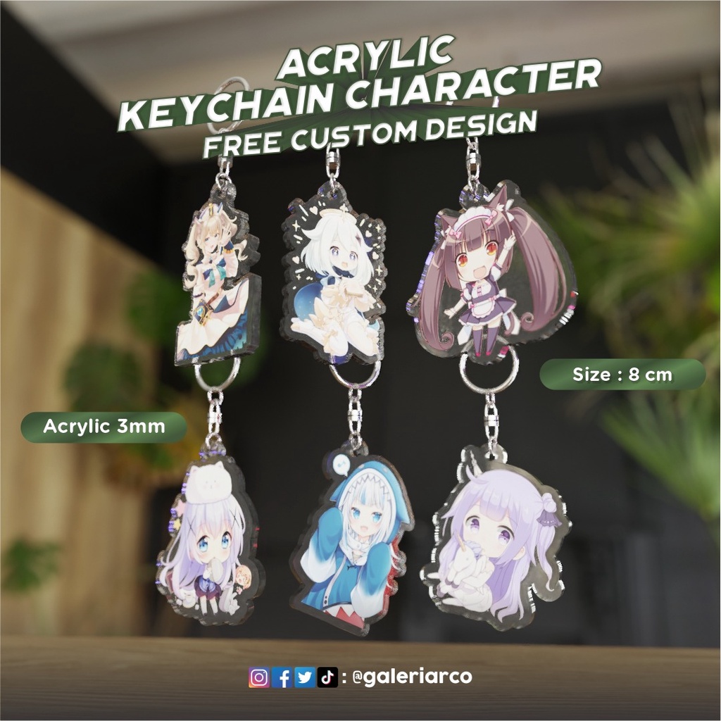 Gantungan Kunci Karakter / Ganci karakter Custom