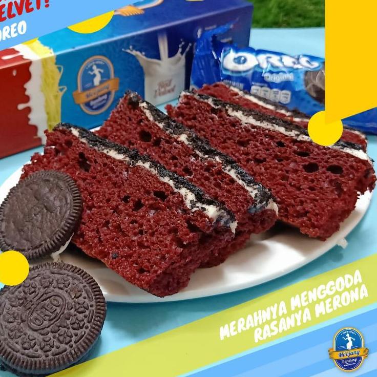 

Kode7d7Cr--Red Velvet Oreo Moojang Bandung Topping Oreo bolu susu panggang lembut best seller Redvelvet