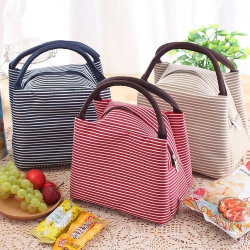 LT - [ 164 ] Lunch bag cooler bag Tas bekal Garis Garis / STRIPES