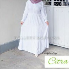 PROMO GRAND OPENING GAMIS  SUSUN BROKEN WHITE DAN PUTIH BERSIH DAN HITAM  RAYON TWILL PREMIUM ORI CITRA