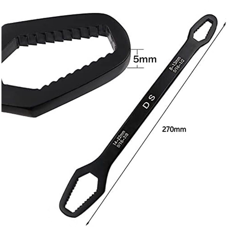 Kunci Ring Multifungsi 8-22mm / Universal Double Head Wrench / Adjustable Kunci Pas Ring