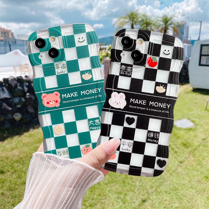 Casing Tpu Redmi Note9 Note8 Note11 10A 9T 10 9A 9C NFC Note 10s 11s Note 10 Pro Max Plus Motif Beruang Kelinci Senyum