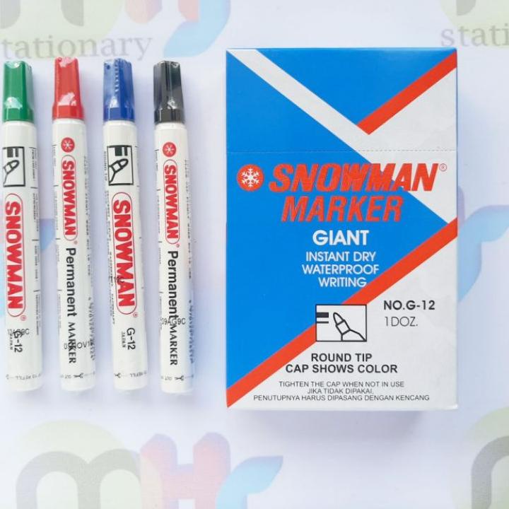 

⌤ Spidol Snowman Permanen permanent G-12 ..,..
