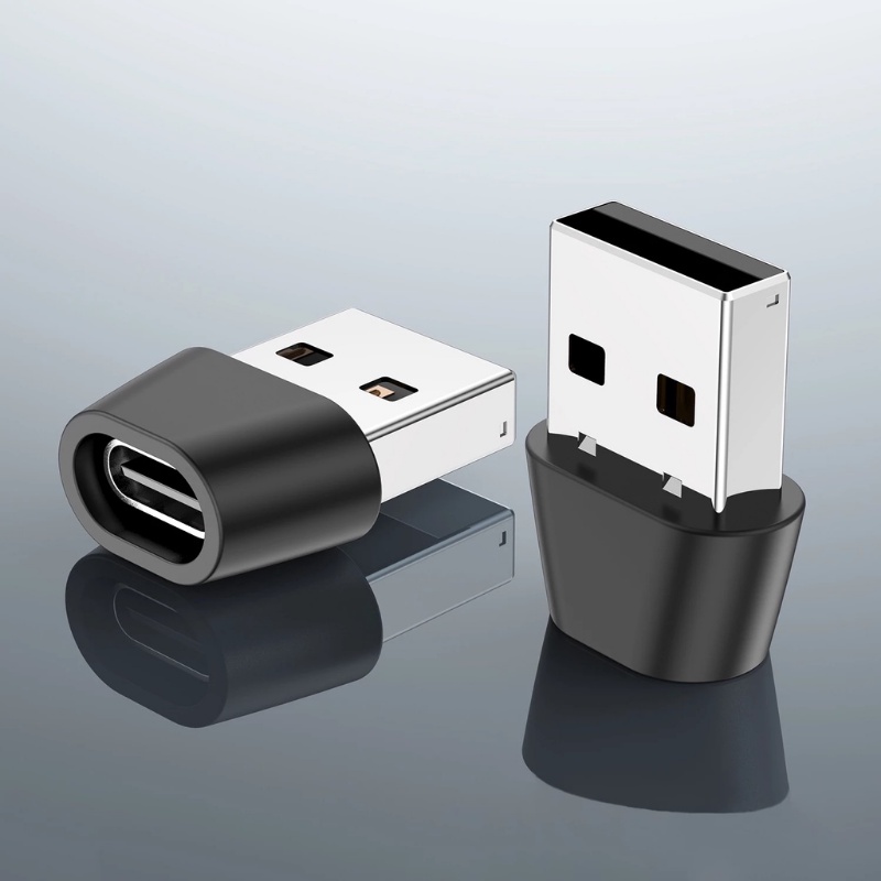 Adaptor Konverter USB Ke Tipe c OTG Male Ke Tipe c Female