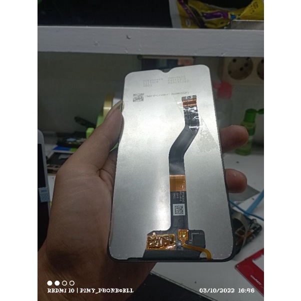 lcd samsung a10s original cabutan