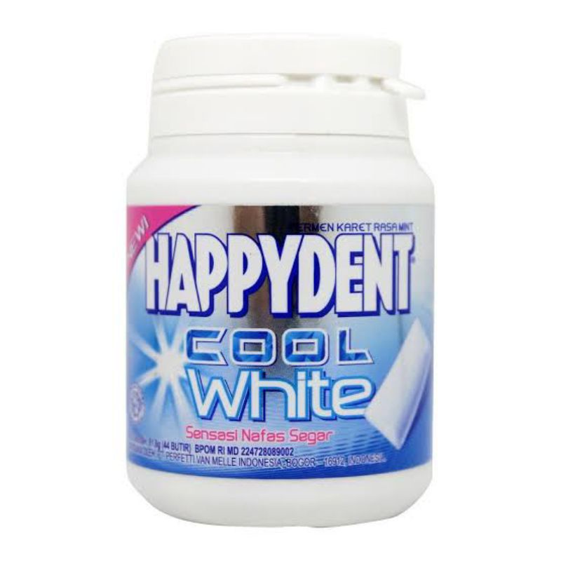 

Happydent Clear White Bottle NEW