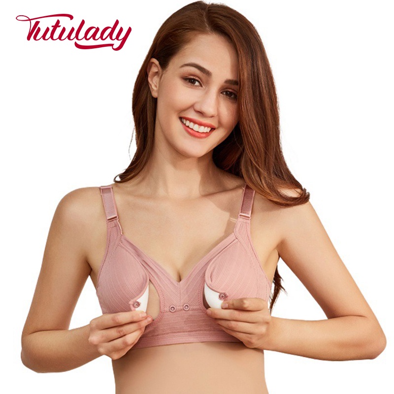 TUTULADY Bra Menyusui Nyaman Tanpa Kawat B / C Cup