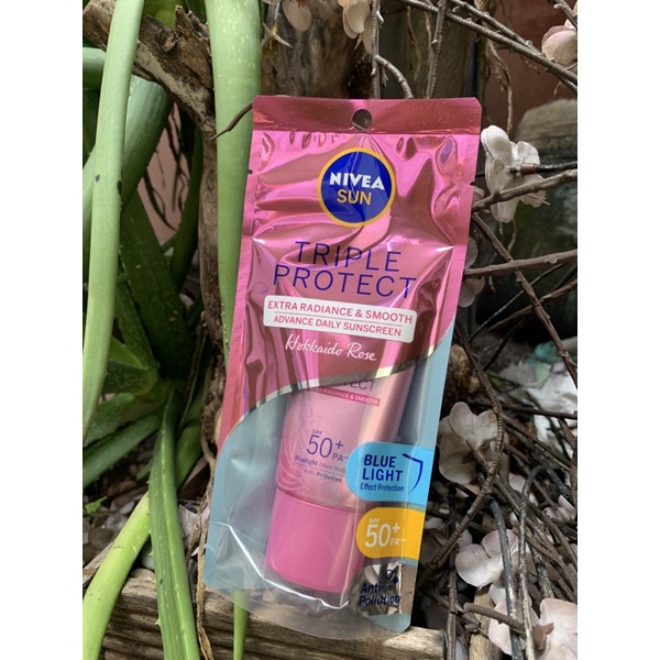 40ML NIVEA SUN TRIPLE PROTECT HOKKAIDO ROSE DAILY SUNSCREEN