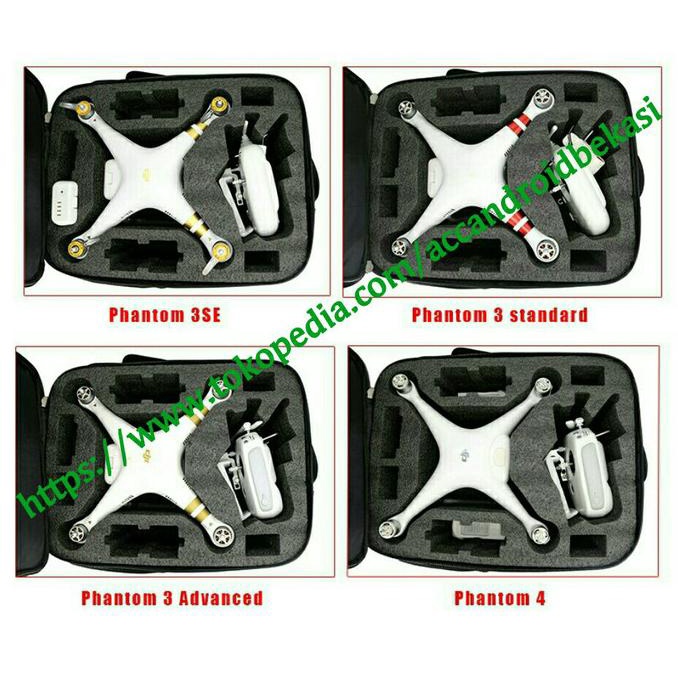 [ Promo ] Tas Drone Dji Phantom 3 / Syma X8 / Bayangtoys X15/ X16 Isi Busa Keras - Drone Kamera Dan 