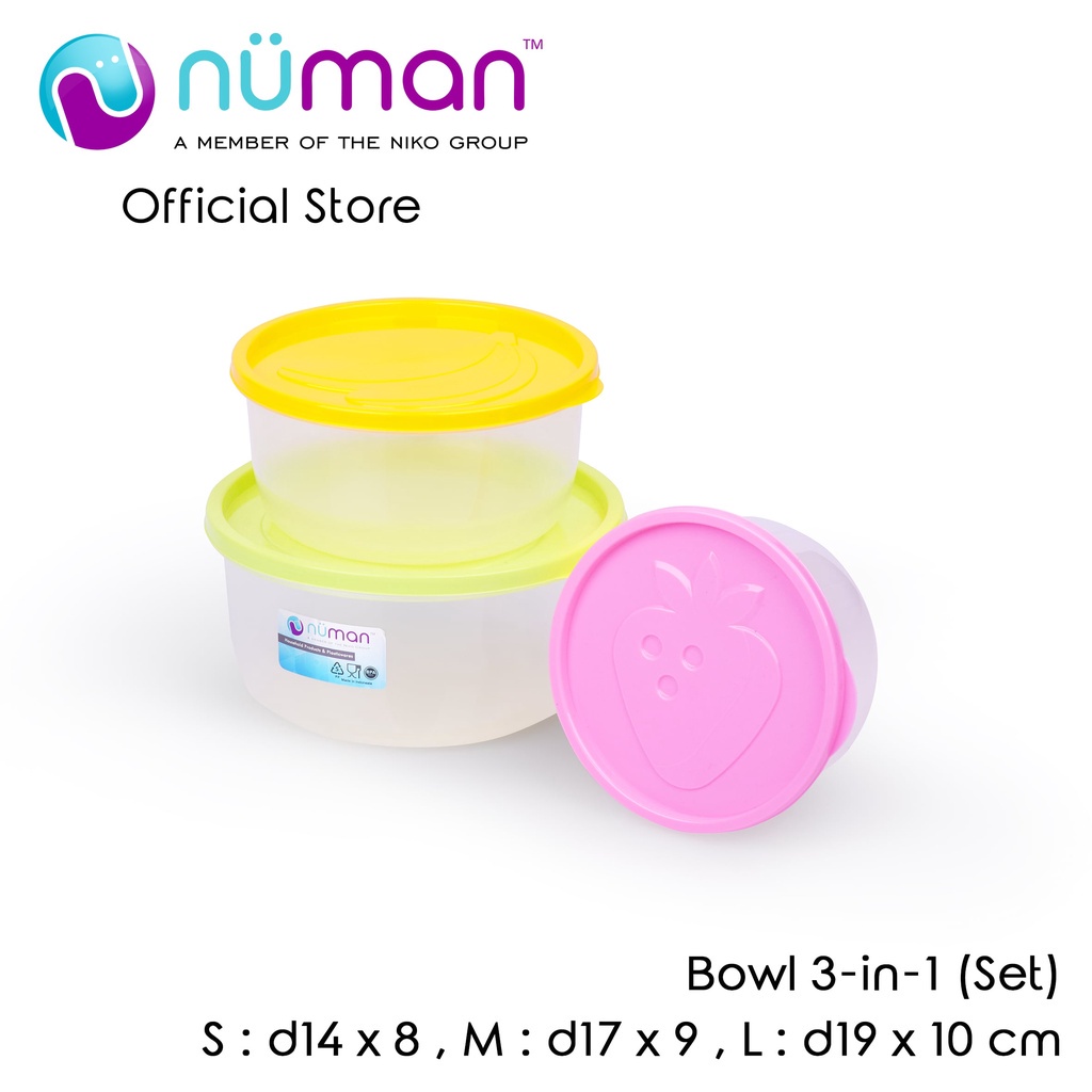 Numan - Bowl 3-In-1 Set
