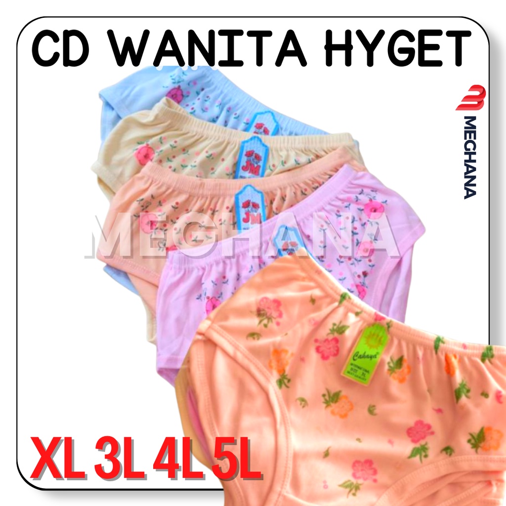 (XL 3L 4L 5L) LUSINAN CD WANITA CELANA DALAM 12 PCS JUMBO / CD WANITA LUSINAN MURAH CD WANITA DEWASA
