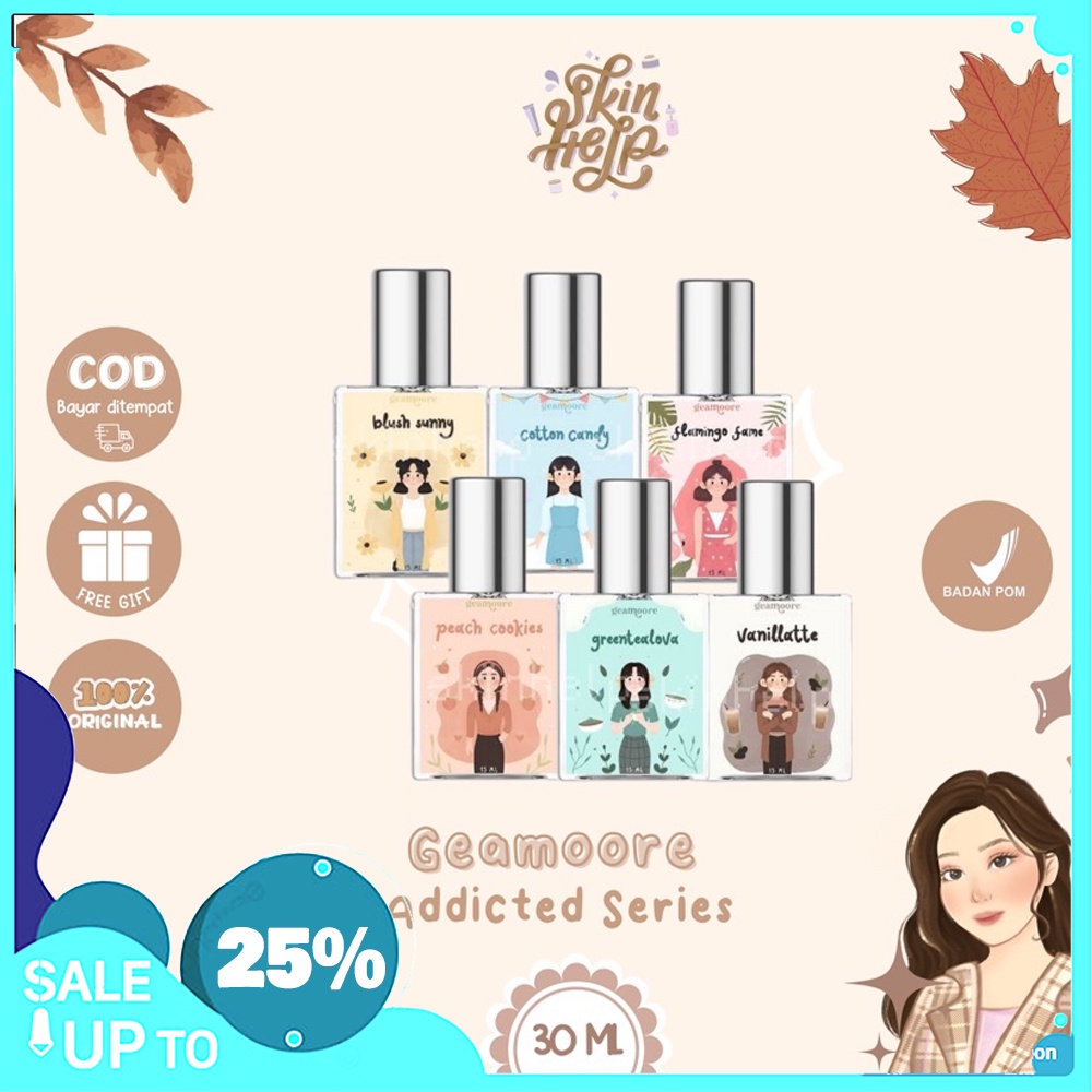 Geamoore Addicted Series Perfume Parfum Spray Wanita Parfum Unisex Parfum Wanita Hermes15ml  BPOM