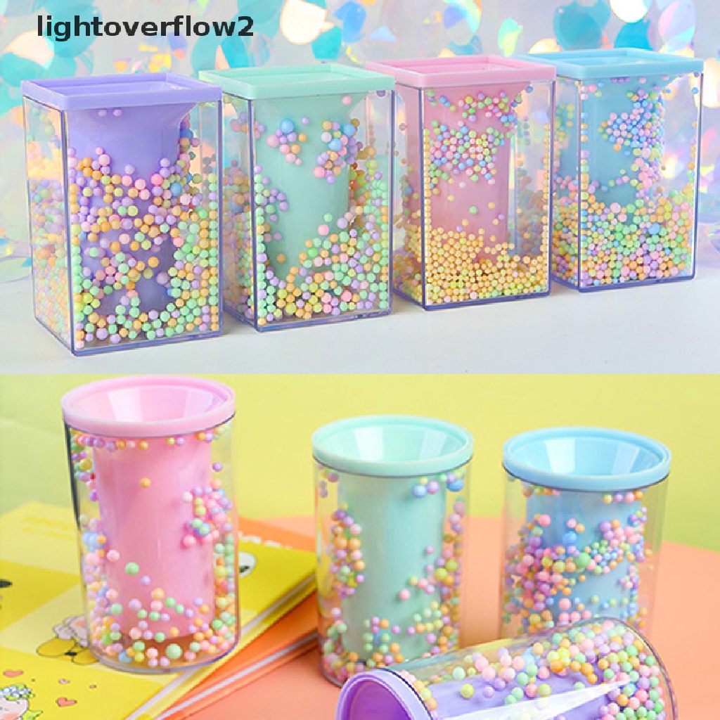 (lightoverflow2) Holder Pulpen / Alat Tulis Bentuk Bola Busa Untuk Meja / Hadiah (ID)