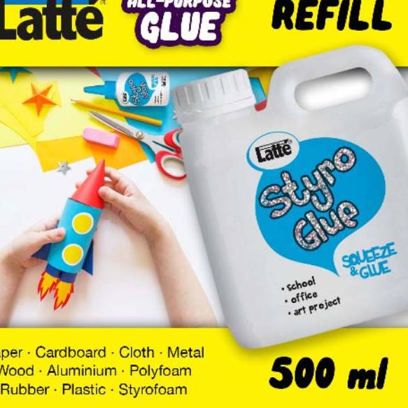 

BAYAR DITEMPAT✔️Lem Latte styro glue all purpose 500ml|KD7