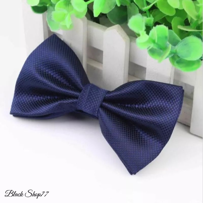 Dasi Kupu Kupu Motif Bintik Navy/Biru Dongker Premium Elegance