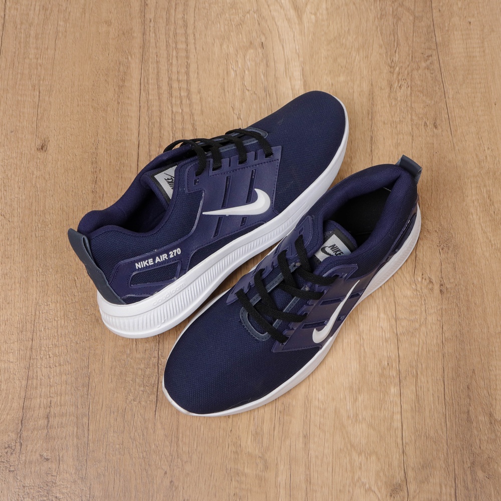 Sepatu Sneakers Sneaker Nike Zoom Running Pria Sepatu Sport Olahraga Pria Jalan Joging Navy