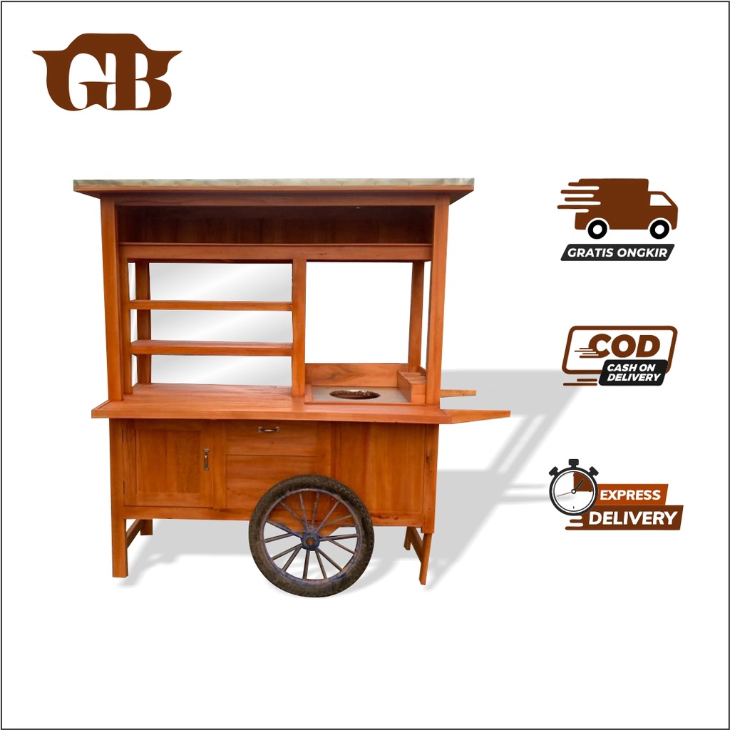 Gerobak bubur ayam / Rombong bubur ayam / gerobak bubur ayam bogor