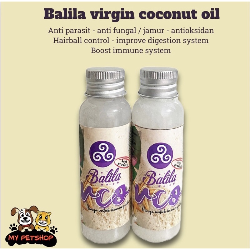 Obat jamur scabies kucing anjing 60ml - balila vco 60ml - Minyak vco kucing anjing - vco hewan