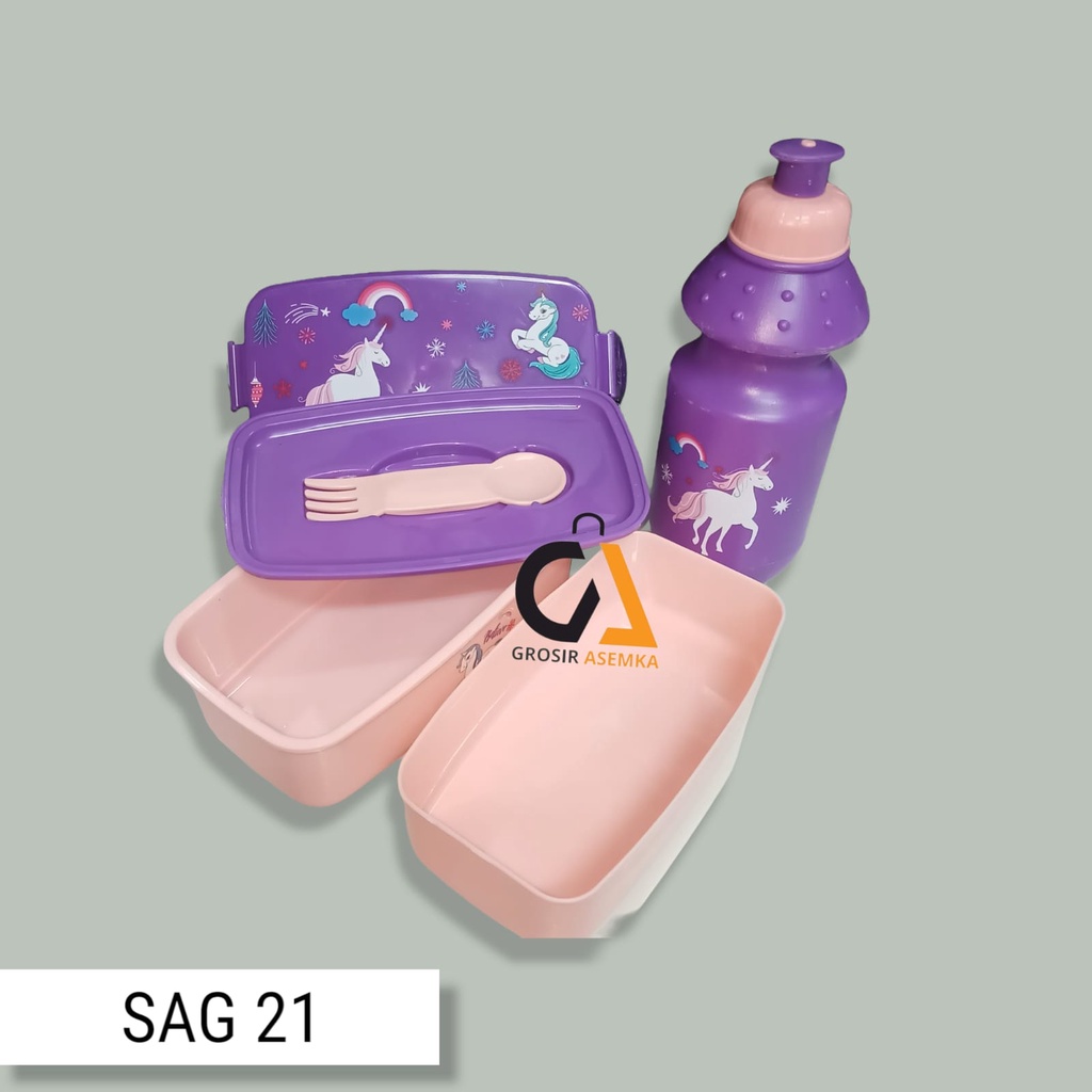 Kotak BEKAL Tempat MAKAN ANAK MOTIF KARAKTER Lucu BPA FREE