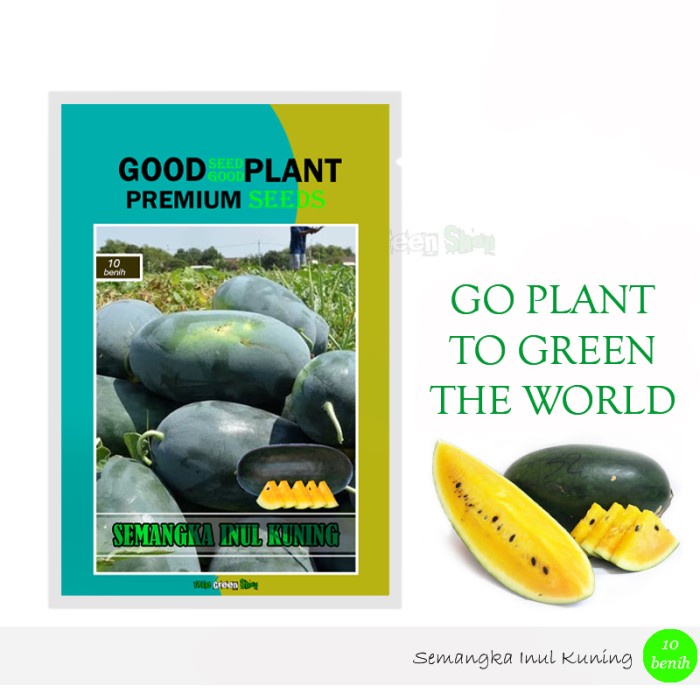 10 biji - Benih Bibit Semangka Inul Kuning F1 Unggul Premium
