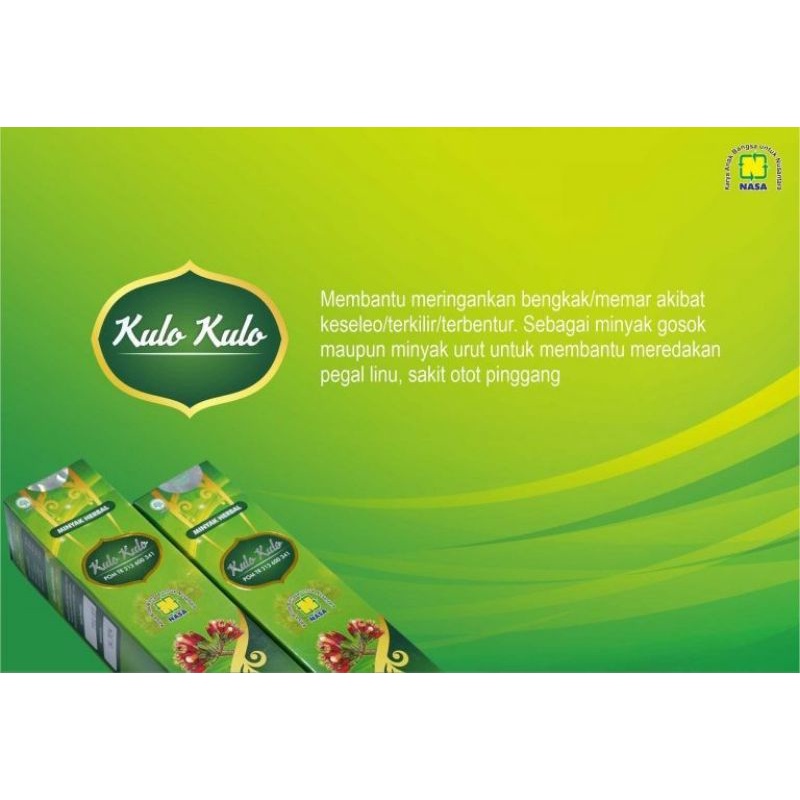 Minyak Herbal Kulo NASA 50 ml Minyat Pijat Kaki Keseleo Aman BPOM