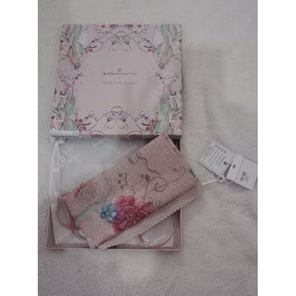 Nada FIS new bukan preloved Buttonscarves PL BS nada series little marmaid series teal buttonscarves
