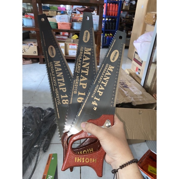 HIOSHI GERGAJI KAYU 14" 16" 18"