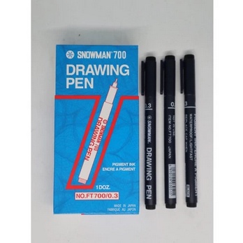 

Drawing Pen Snowman FT700 / 0.3 Warna - Hitam