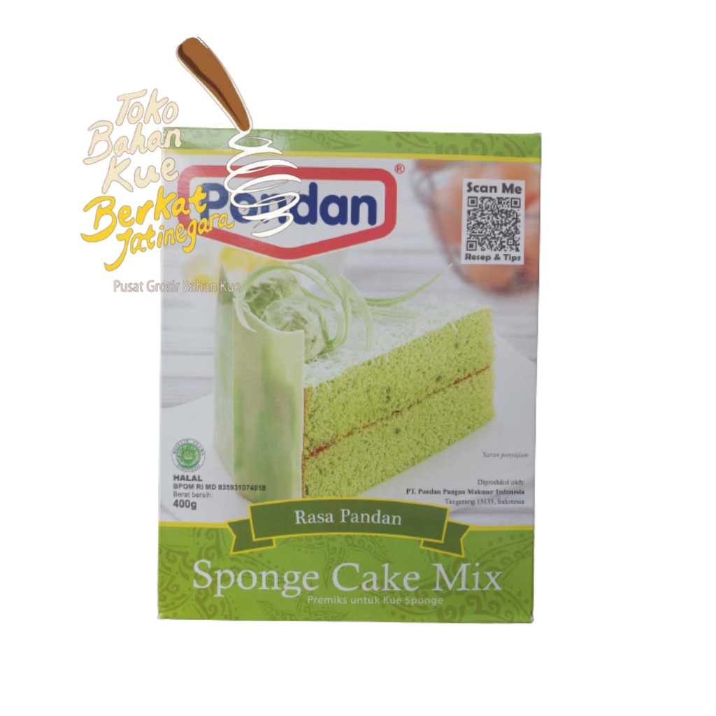 

PONDAN SPONGE CAKE MIX 400 GR / TEPUNG PREMIX SPONGE CAKE