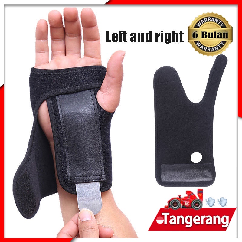 Wrist Brace Deker Pergelangan Tangan Carpal Tunnel Splint Wrist Splint Wrist Support Strap Orthotic Belat Pergelangan Tangan