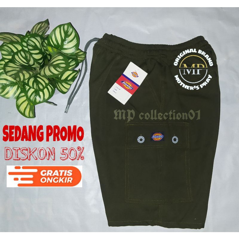 TERBARU Celana pendek cargo Broadshort pria pinggang kolor kualitas distro 100% Real picture