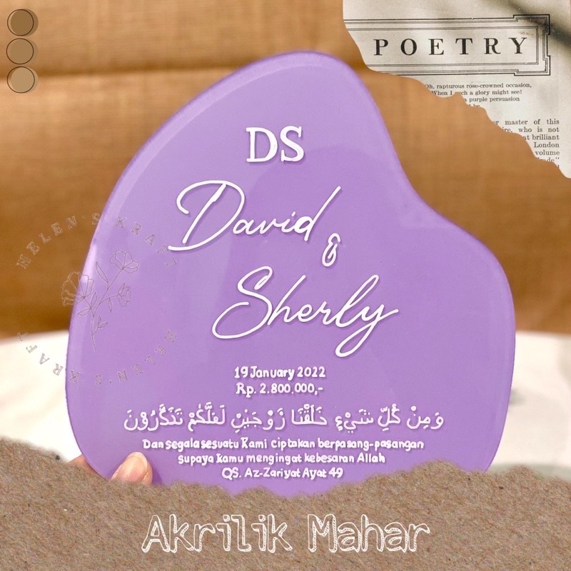 

[STONE] Akrilik Mahar