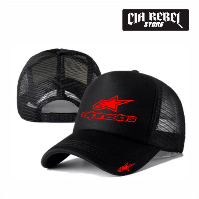 TOPI JARING TRUCKER RACING BALAP MOTOGP TOPI RACING TERLARIS - CIA REBEL