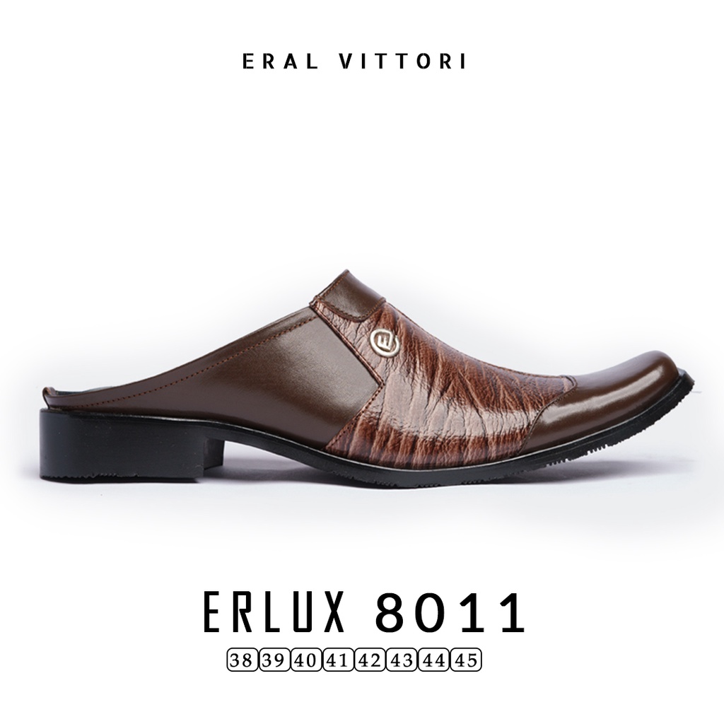 Eral Vittori - Erlux 8011 Sepatu Sandal Pria Kulit Bustong