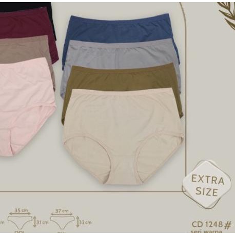 Celana Dalam CD Ukuran Besar Jumbo Sorex 1248 - Hitam, QXL