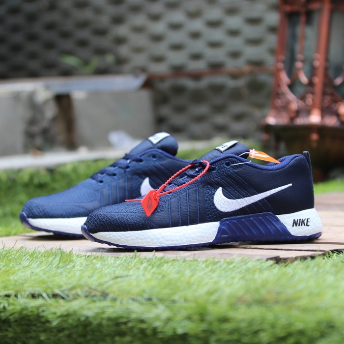 Sepatu nike fly flyknite zoom import sneakers 39 - 44 navy putih