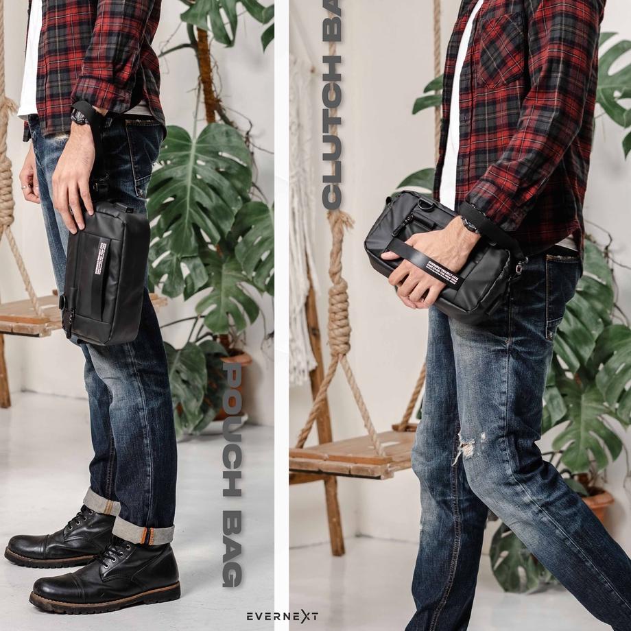 Paling Laris Hand Bag Waterproof Tas Tangan Pria Kasual Clutch Bag Pouch Bag Selempang Pria Wanita W