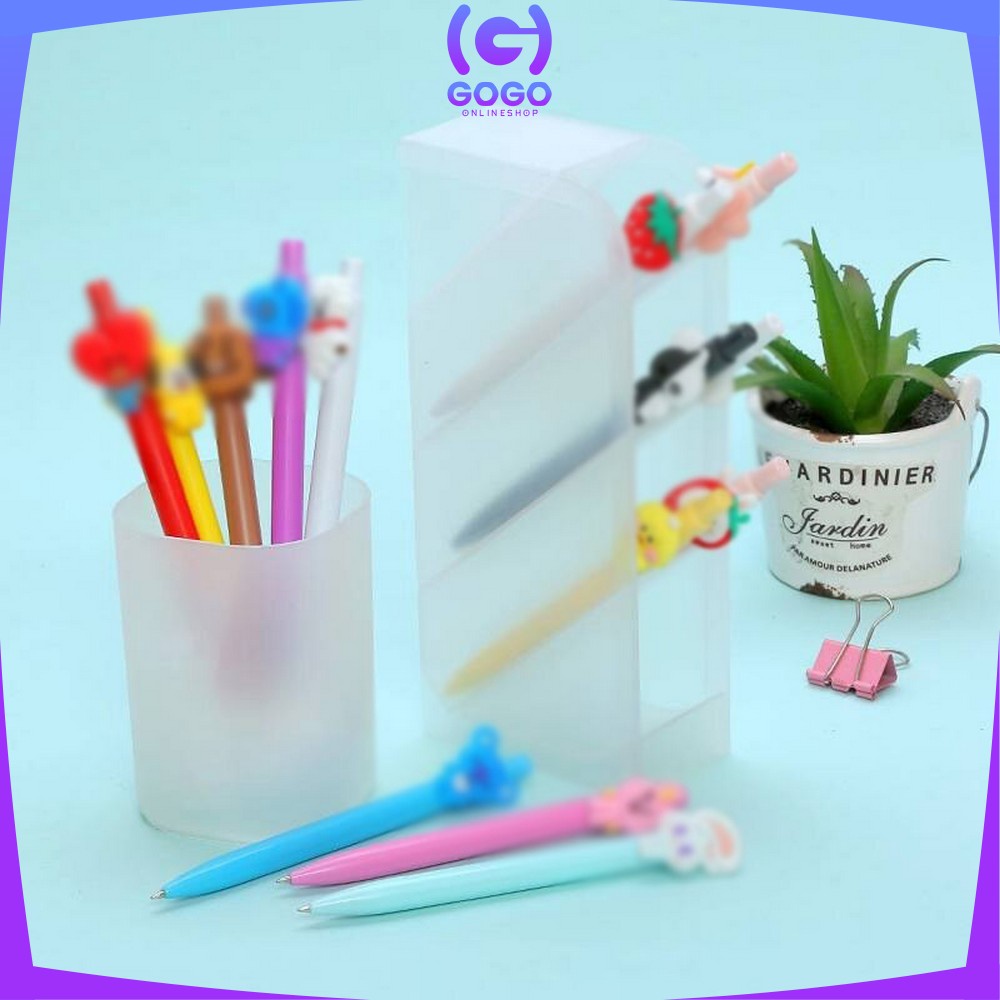 GOGO-A11 Pena Gel Pen Bangtanboy Pulpen Mekanik Karakter Alat Tulis Stationary