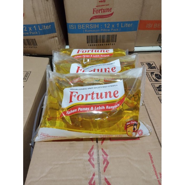 

Fortune minyak goreng 1 Liter bantal pillow pack