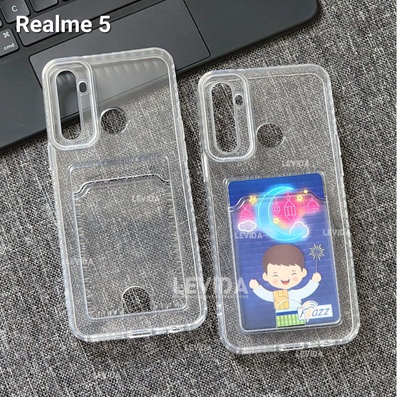 Case Slot Kartu / Card Case Bening  Realme 11 Pro Realme 11 Pro Plus Realme C21Y Realme C25Y Realme 