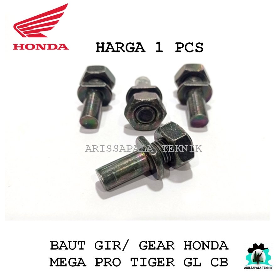 Baut Gir Baut Gear Belakang Tiger GL Mega Pro CB Hitam