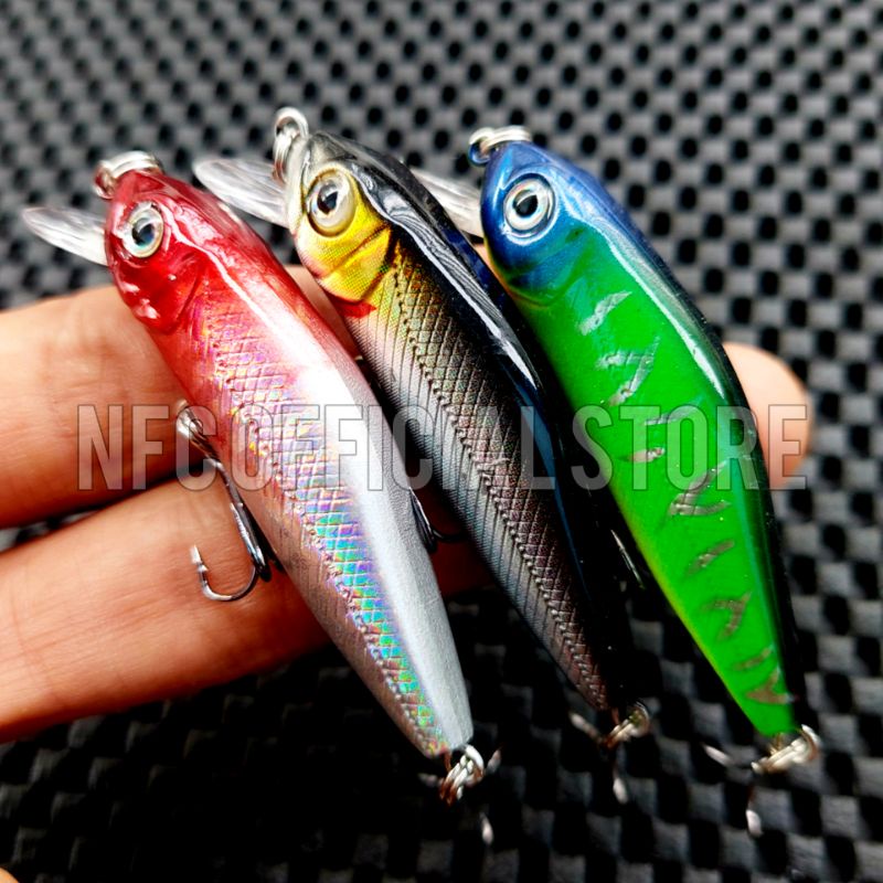 Lure minnow Floating 6cm / 4,5gr dengan Action dan warna KILLER Rekomendasi untuk Ultralight casting