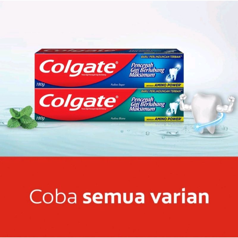 Colgate Maximum Cavity Protection Fresh Cool Mint Toothpaste 180g - Pasta Gigi