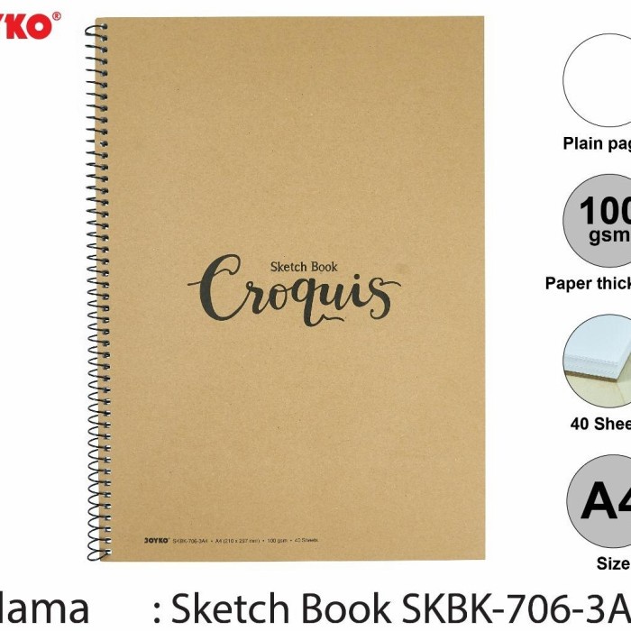 

Nikmati Sketch Book Croquis Joyko A4 Bagus