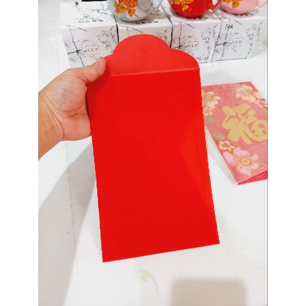 Angpau Imlek Jumbo / Angpao Sincia Beludru Besar / Angpau Fuk Kain Jumbo / Amplop Imlek Orang Tua Premium