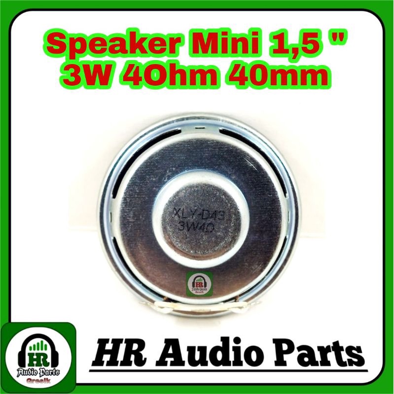 Speaker Mini 1,5&quot; inch 3W 4R New Black Speakers 3Watt 4ohm for Amplifier 3w or 5w