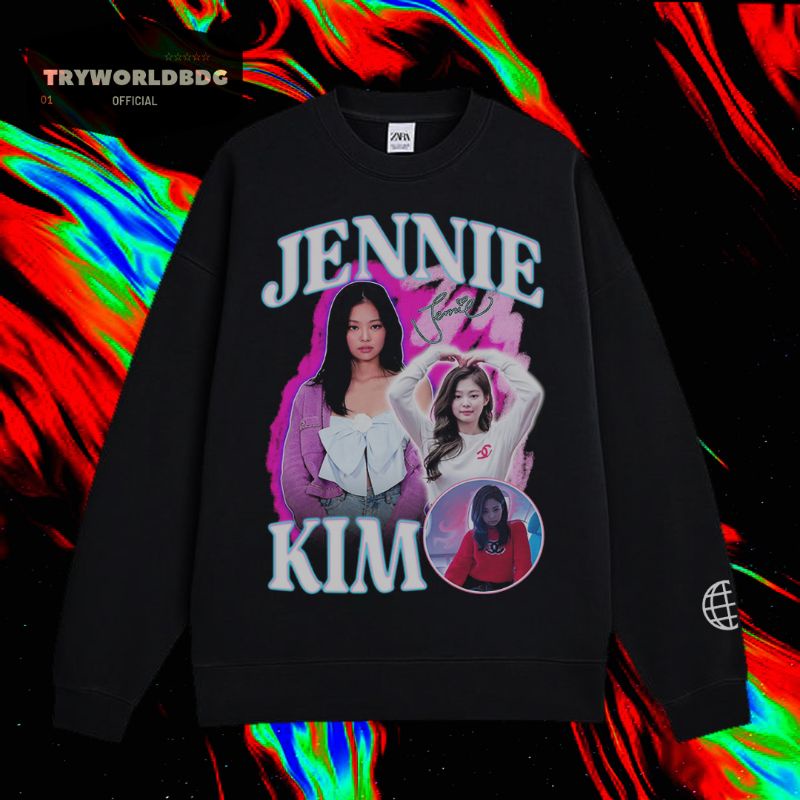 CREWNECK JENNIE KIM BLACKPINK VINTAGE TEE / SWEATER / JAKET / HOODIE