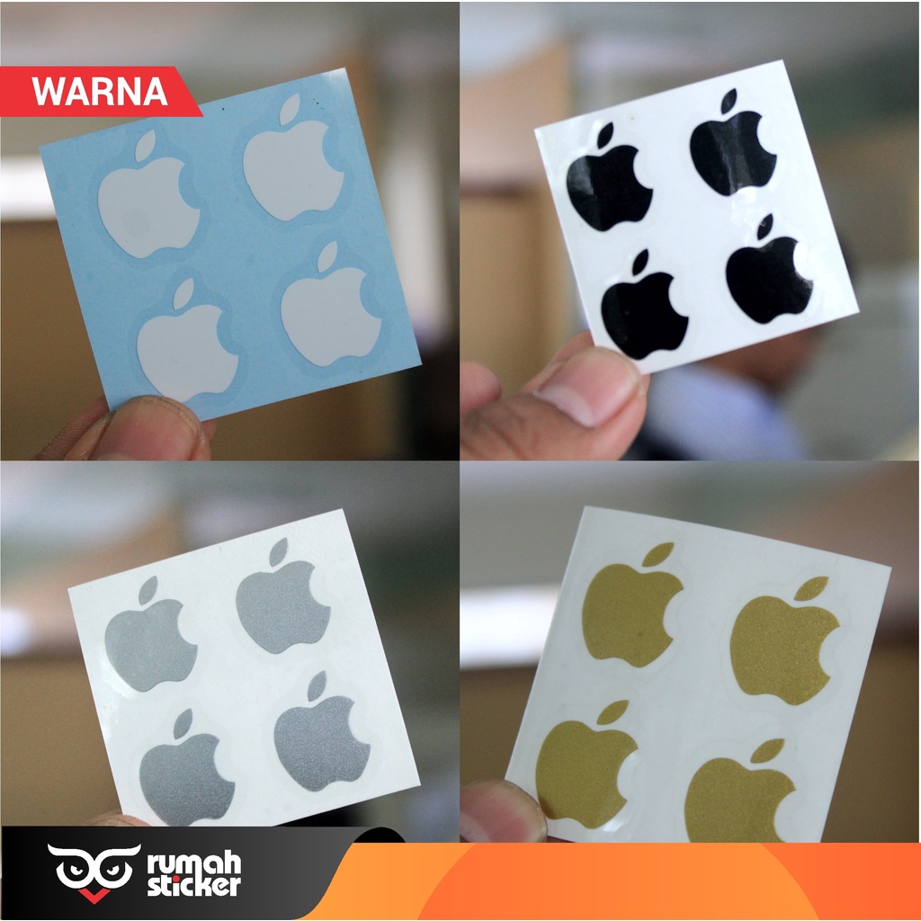 STICKER STIKER CUTTING LOGO IPHONE AKSESORIS UNIVERSAL SEMUA HP SMARTPHONE